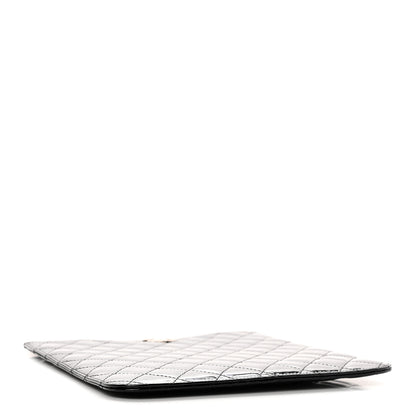 Chanel Patent Quilted Brilliant iPad Case Black 4 of 9