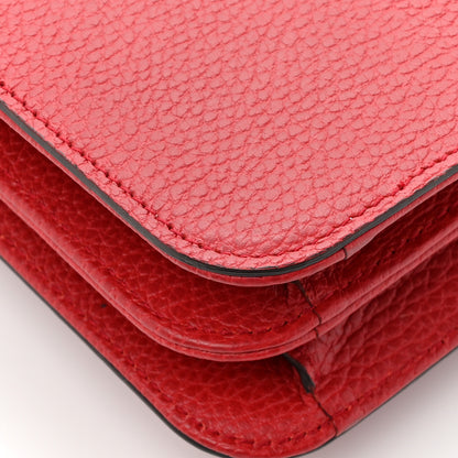 Gucci Dollar Calfskin Interlocking G Shoulder Bag Red 11 of 12