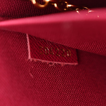 Louis Vuitton Monogram Pochette Felicie Chain Wallet Fuchsia 8 of 12