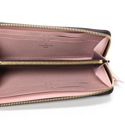 Louis Vuitton Damier Ebene Clemence Wallet Rose Ballerine 4 of 4