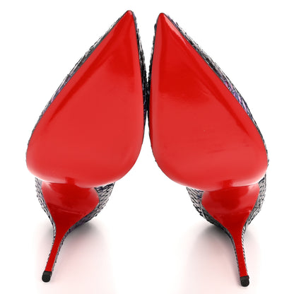 Christian Louboutin Snakeskin So Kate 120 Pumps 40 Purple 6 of 9