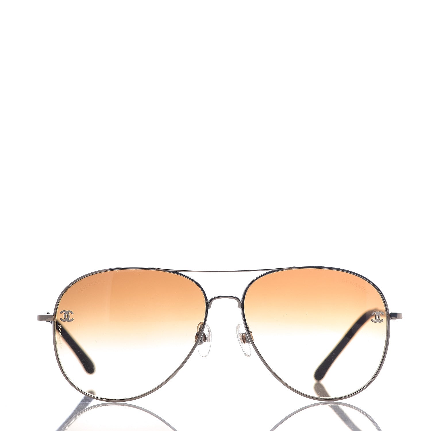 Chanel Aviator CC Sunglasses 4189-T-Q Silver 2 of 7