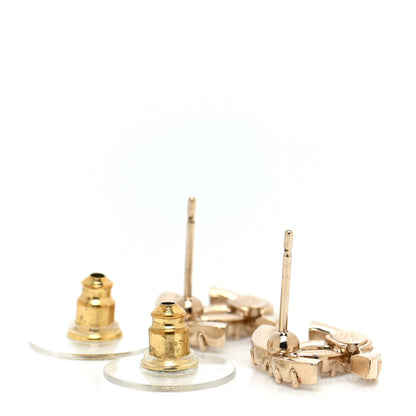 Chanel Crystal CC Earrings Gold 3 of 4