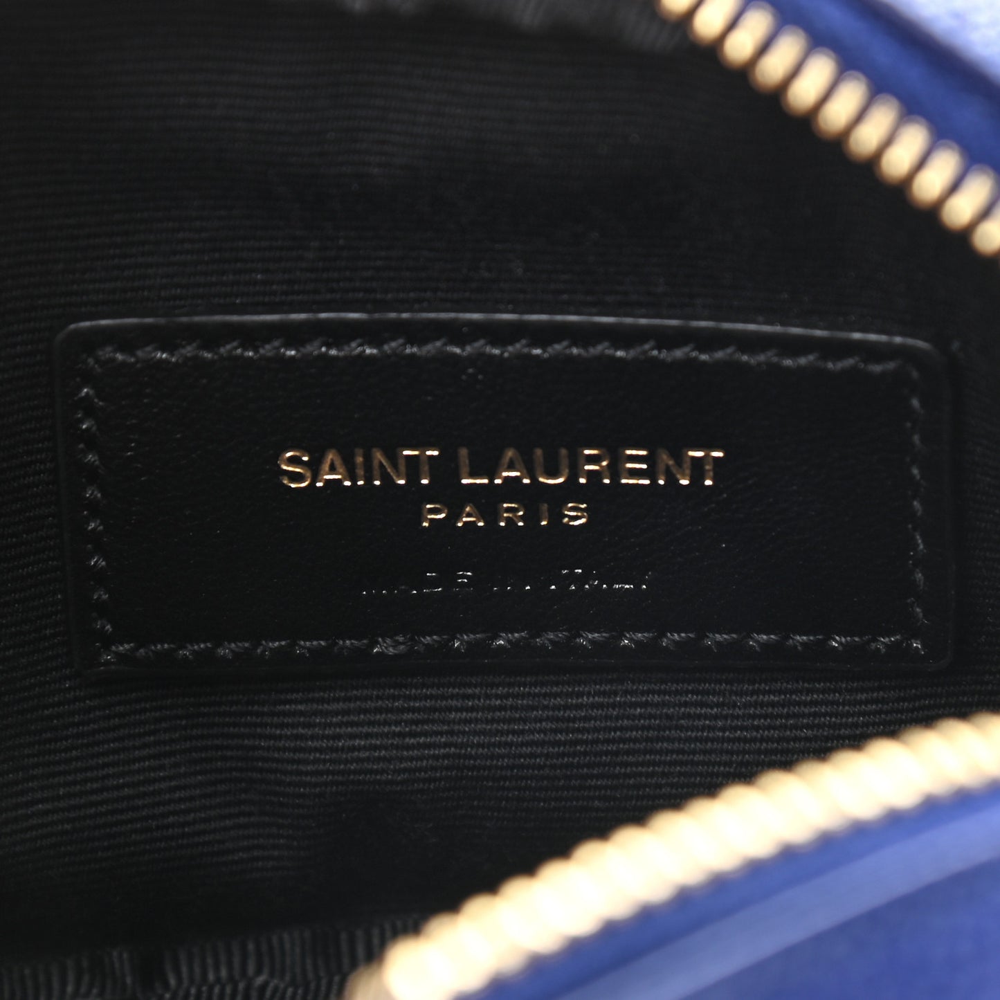 Grain De Poudre Matelasse Monogram Baby Lou Camera Bag Sapphire Blue