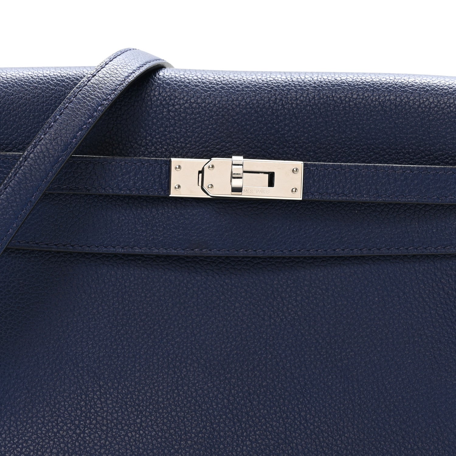 Hermes Evercolor Verso Kelly Danse II Belt Bag Bleu Saphir Bleu France 7 of 10