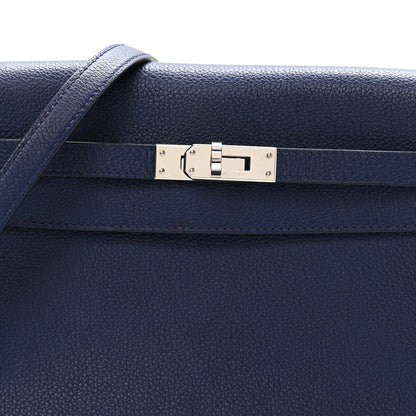 Hermes Evercolor Verso Kelly Danse II Belt Bag Bleu Saphir Bleu France 7 of 10
