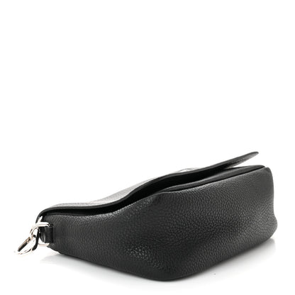 Prada Vitello Daino Soft Flap Crossbody Black 4 of 10