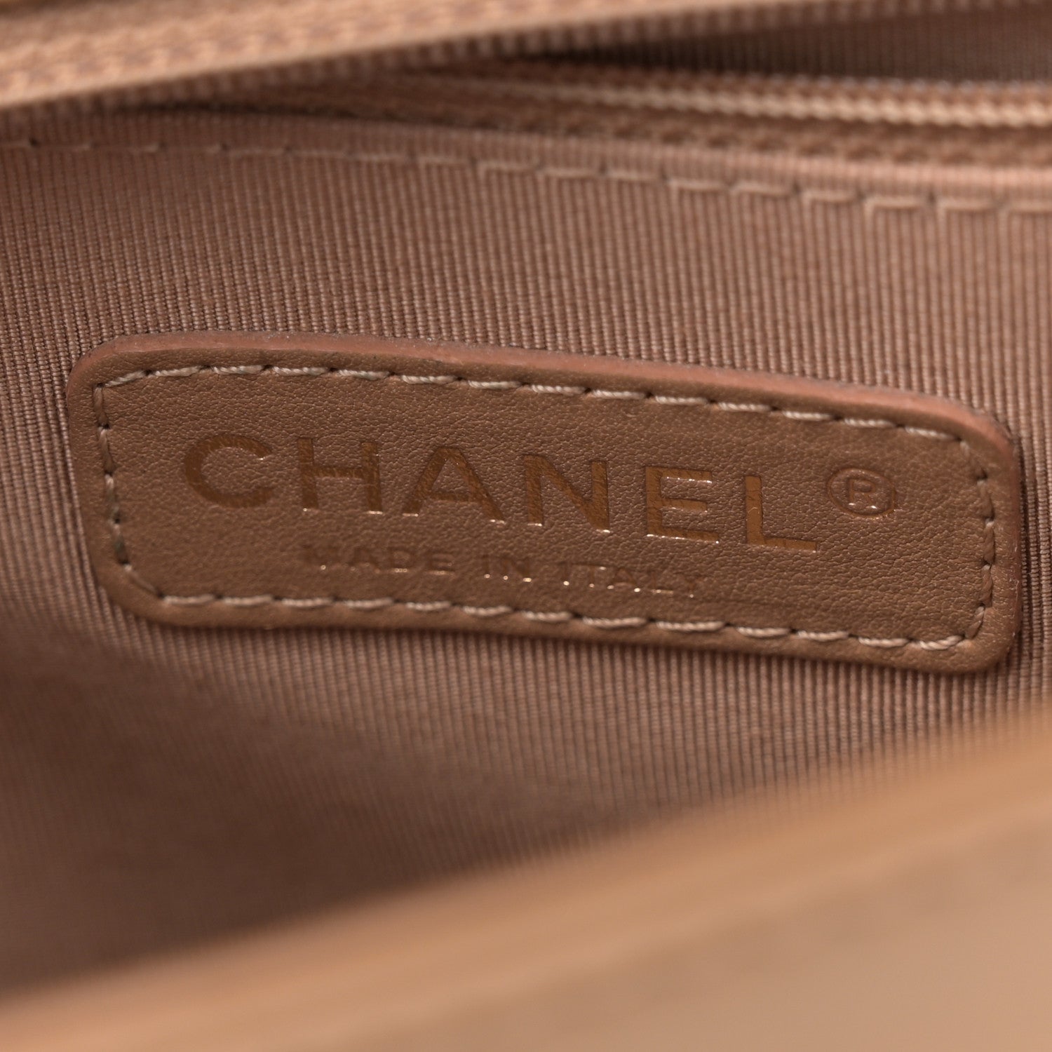 Chanel Lambskin Quilted New Medium Boy Flap Dark Beige 6 of 13