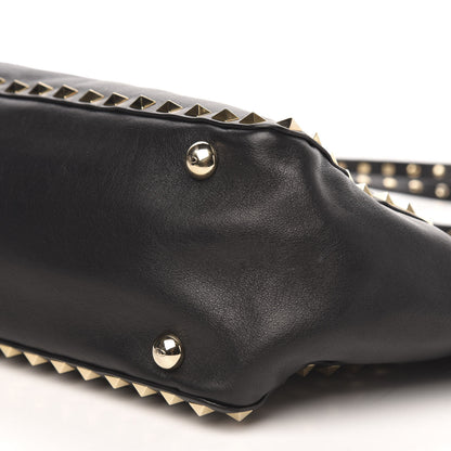 Valentino Garavani Vitello Small Rockstud Tote Black 8 of 8