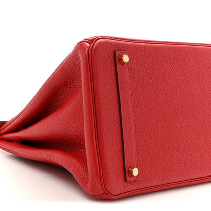 Hermes Togo Birkin 35 Rouge Casaque 10 of 12