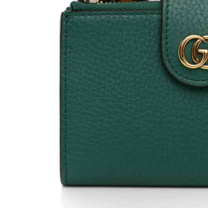 Gucci Piuma Calfskin Medium Bamboo Double G Wallet Emerald 9 of 10