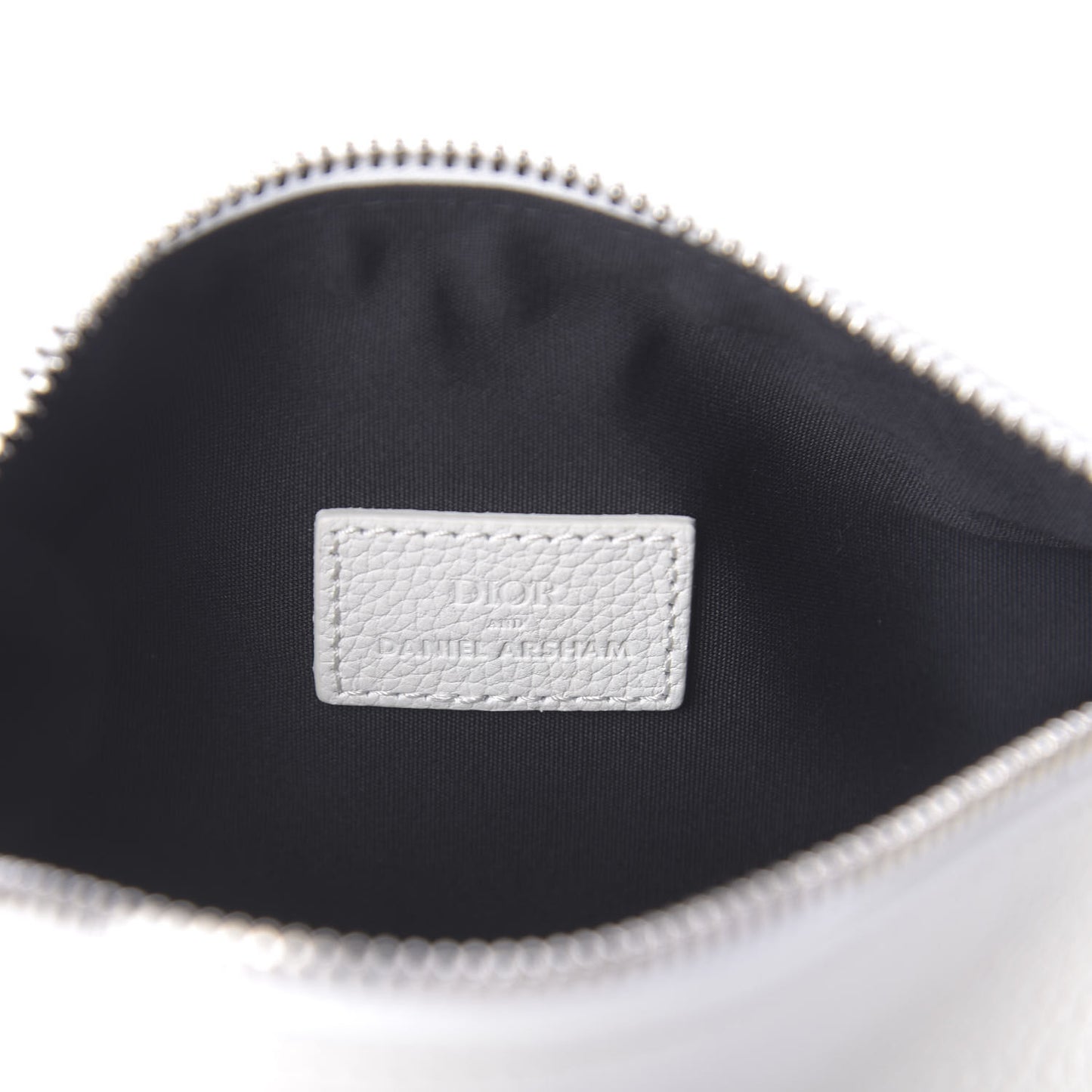 X DANIEL ARSHAM Grained Calfskin Mens Roller Bag White
