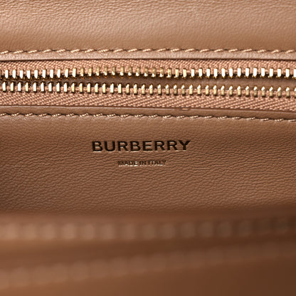 Burberry Smooth Calfskin Monogram Medium TB Bag Chalk White Camel 6 of 17