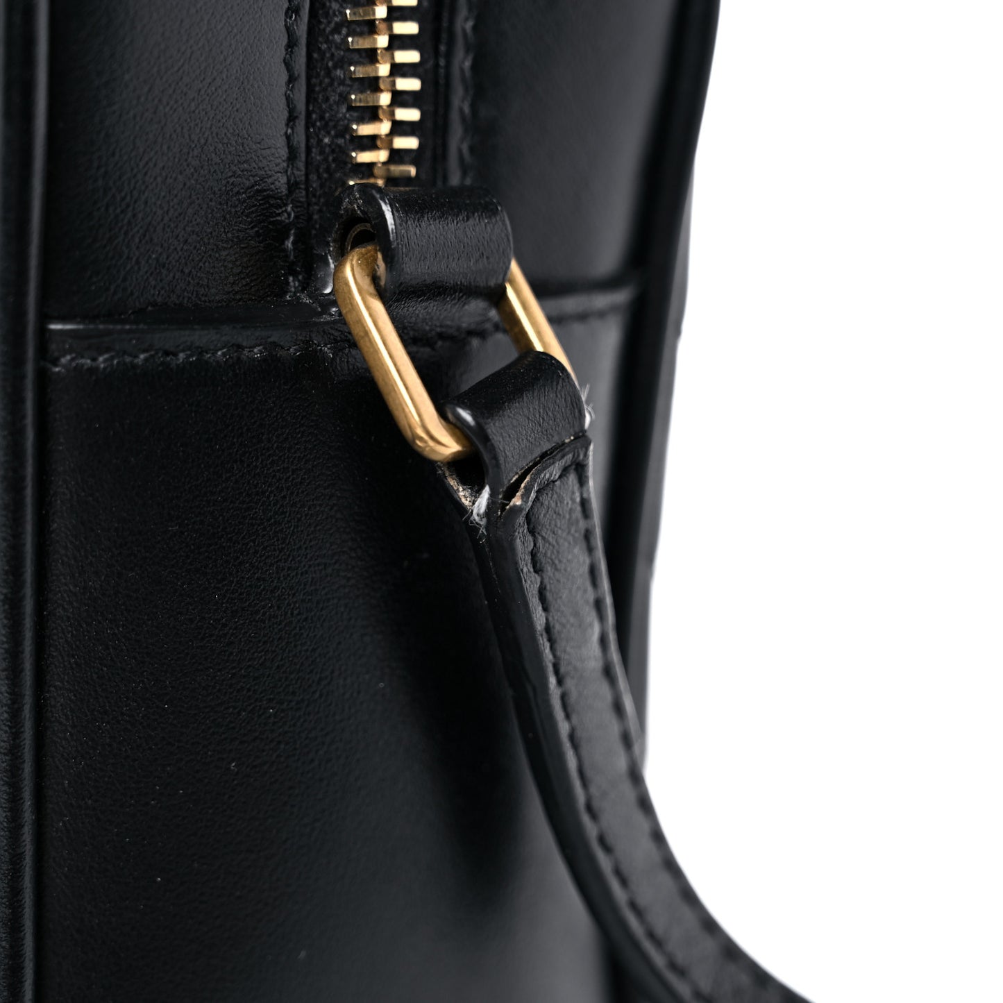 Calfskin Matelasse Monogram Lou Camera Bag Black