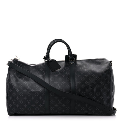 Louis Vuitton Monogram Eclipse Keepall Bandouliere 55 1 of 12