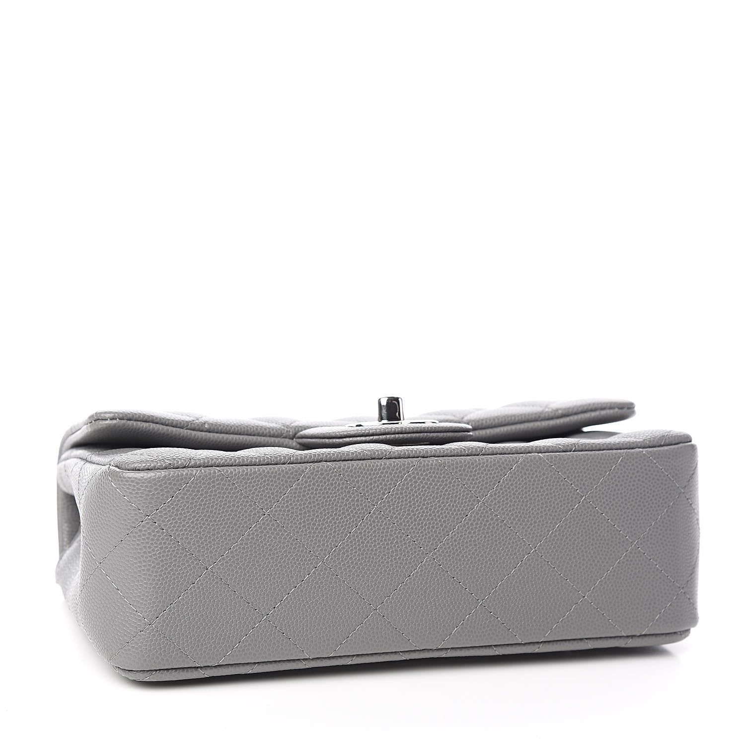 Chanel Caviar Quilted Mini Rectangular Flap Grey 4 of 10