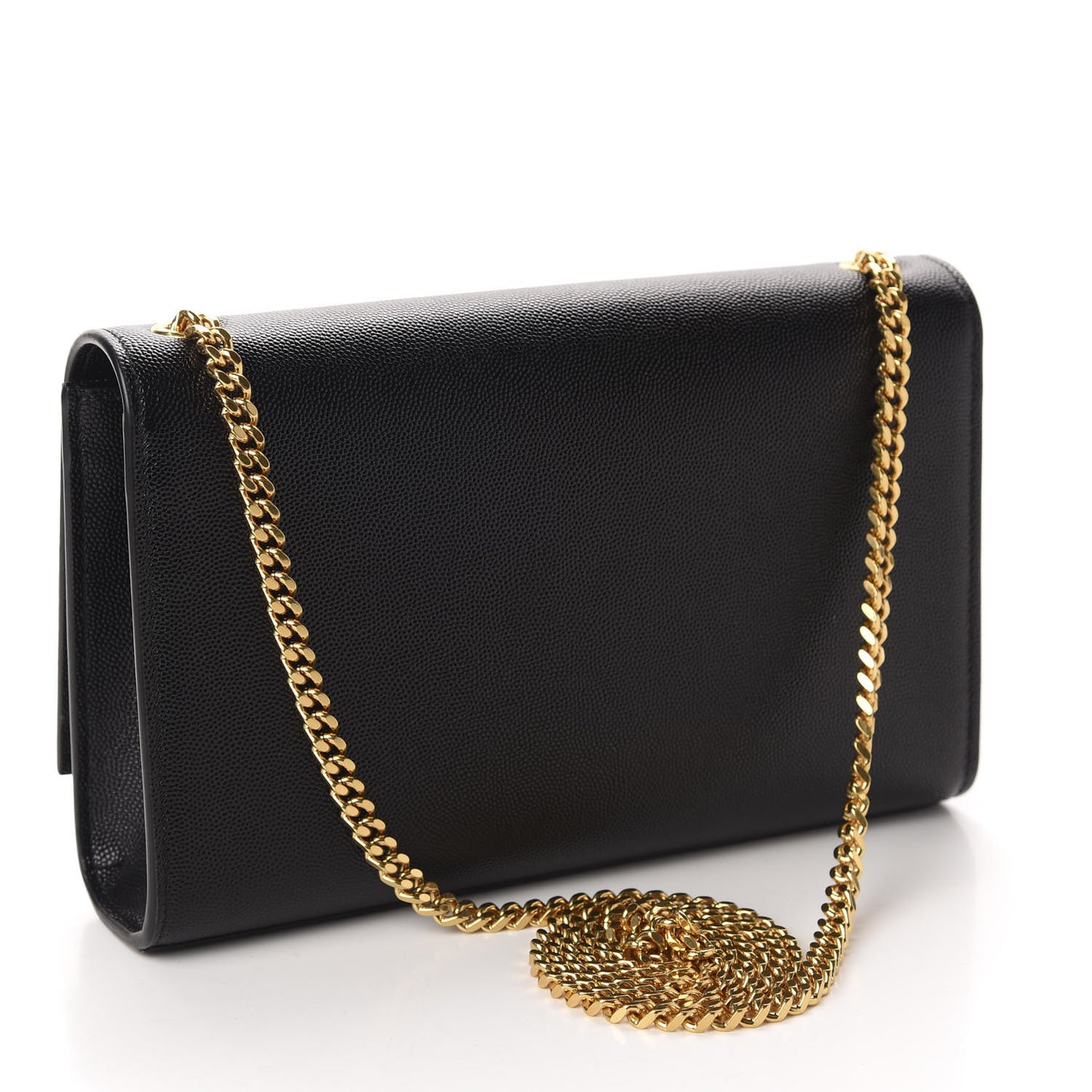 Grain De Poudre Medium Classic Monogram Kate Satchel Black