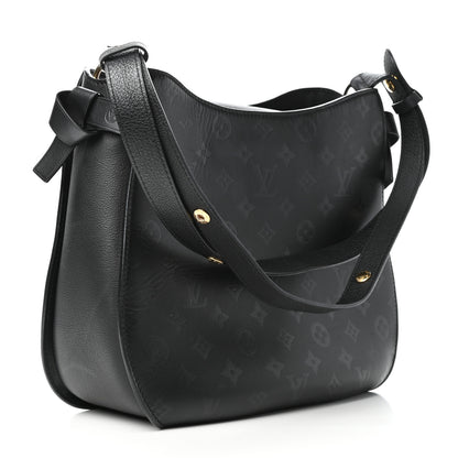Louis Vuitton Cuir Plume Very Hobo Black 3 of 8