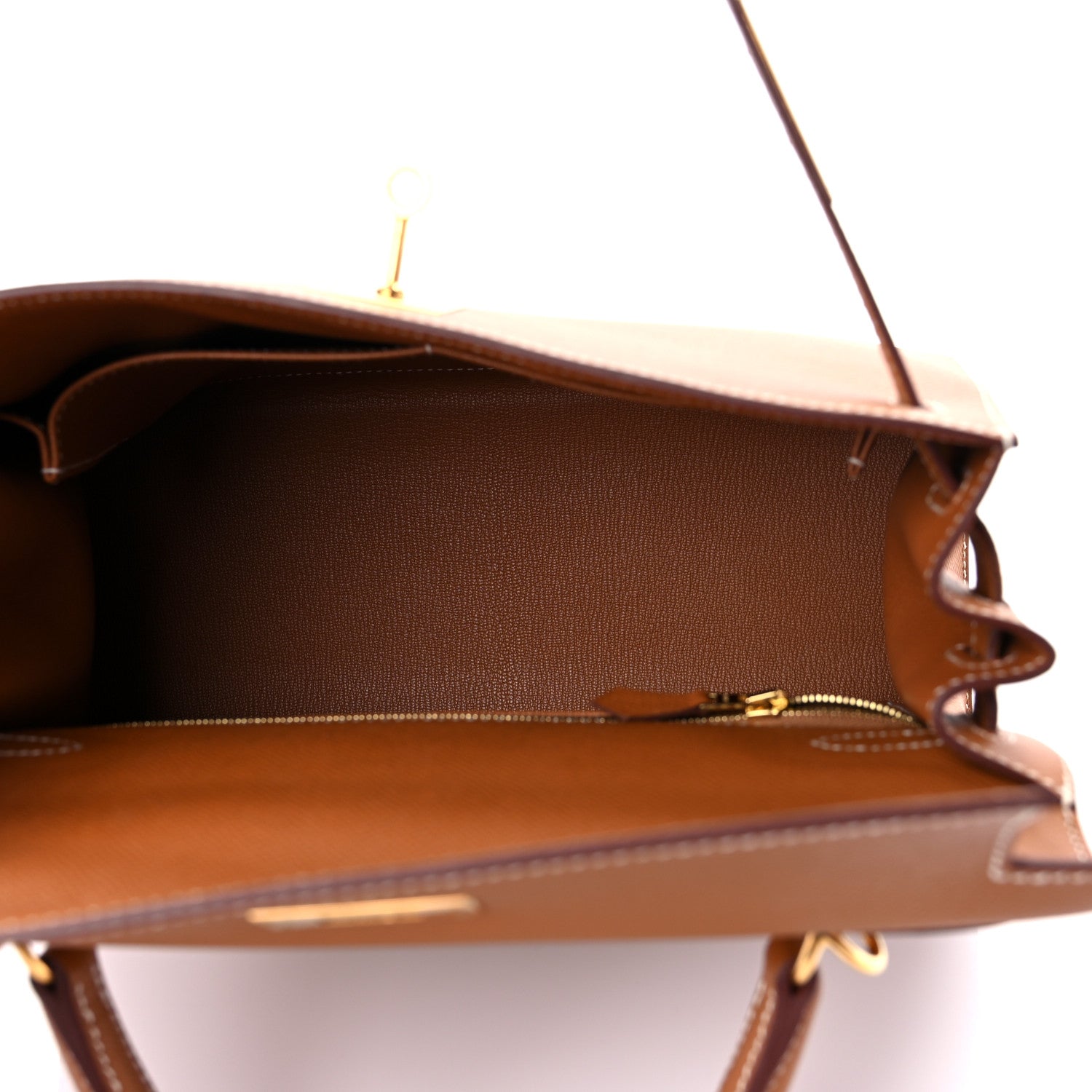 Hermes Epsom Kelly Sellier 28 Gold 5 of 10
