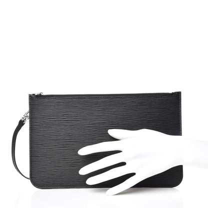 Louis Vuitton Epi Neverfull Pochette MM GM Black 3 of 9