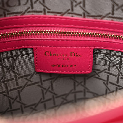Christian Dior Lambskin Cannage Large Lady Dior Fuchsia 6 of 15