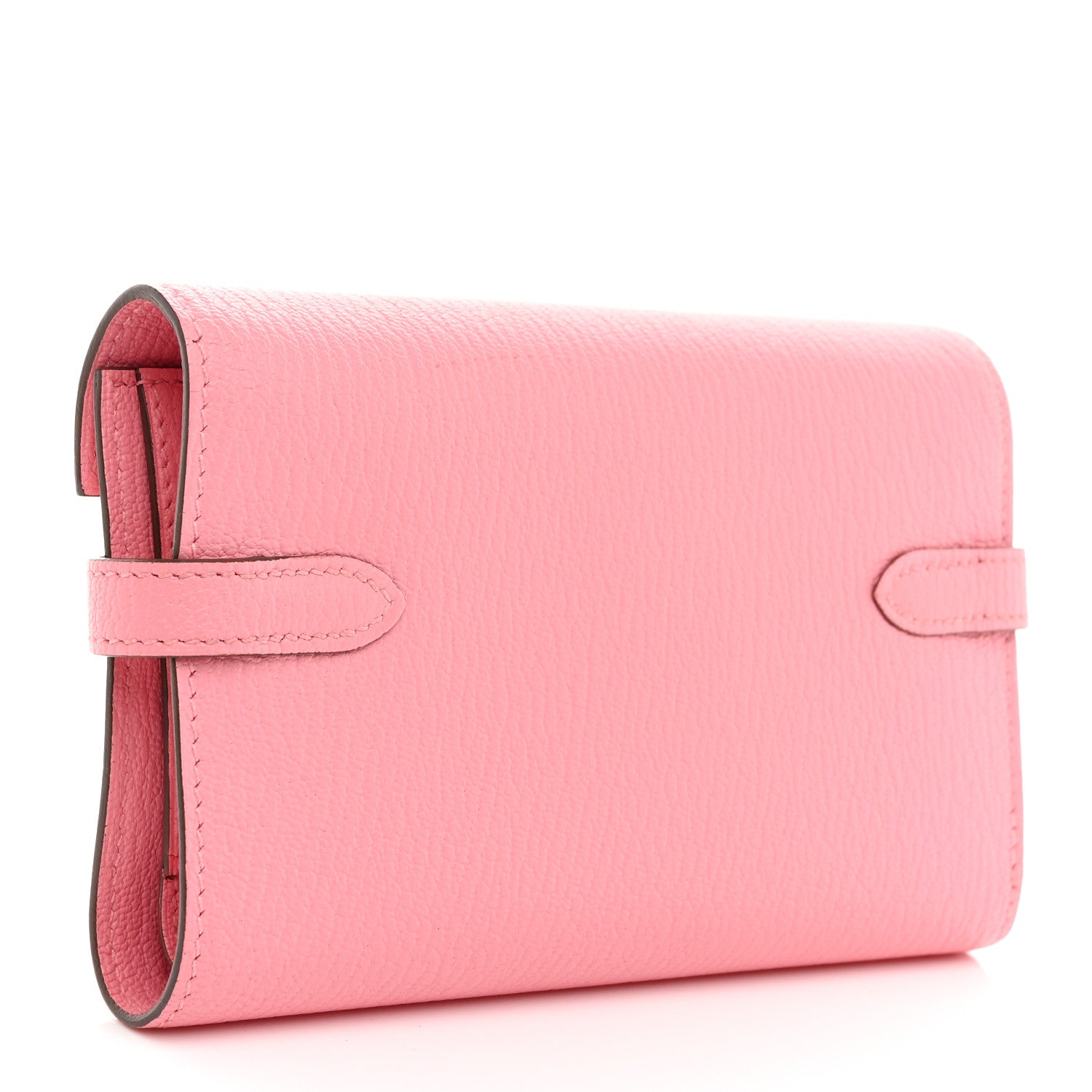 Hermes Chevre Mysore Medium Kelly Wallet Rose Confetti 3 of 9