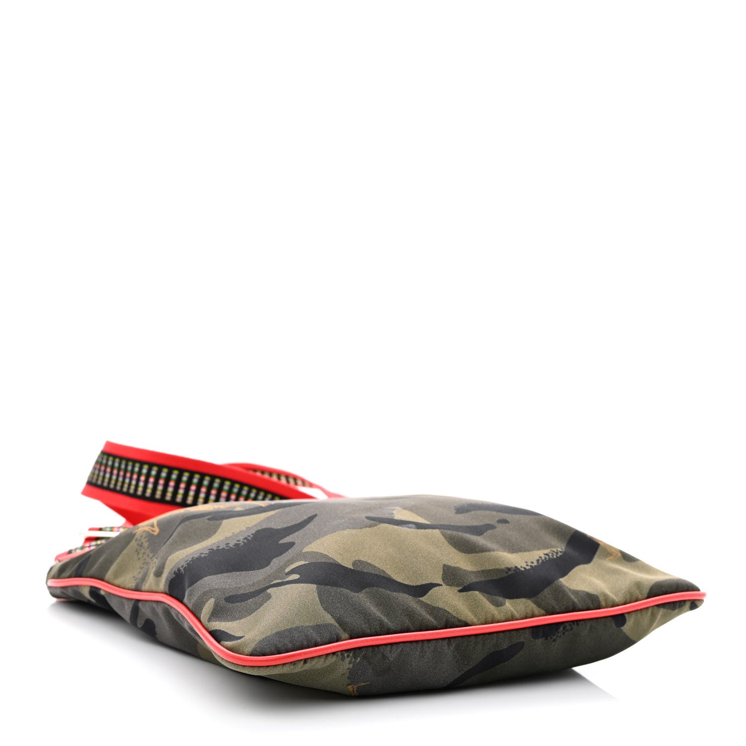 Alexander McQueen Nylon Camouflage Dancing Skeleton Messenger Bag Red 4 of 10