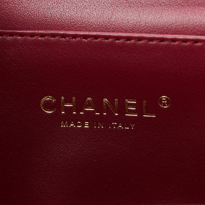 Chanel Caviar Quilted Coco First Flap Burgundy 6 of 11