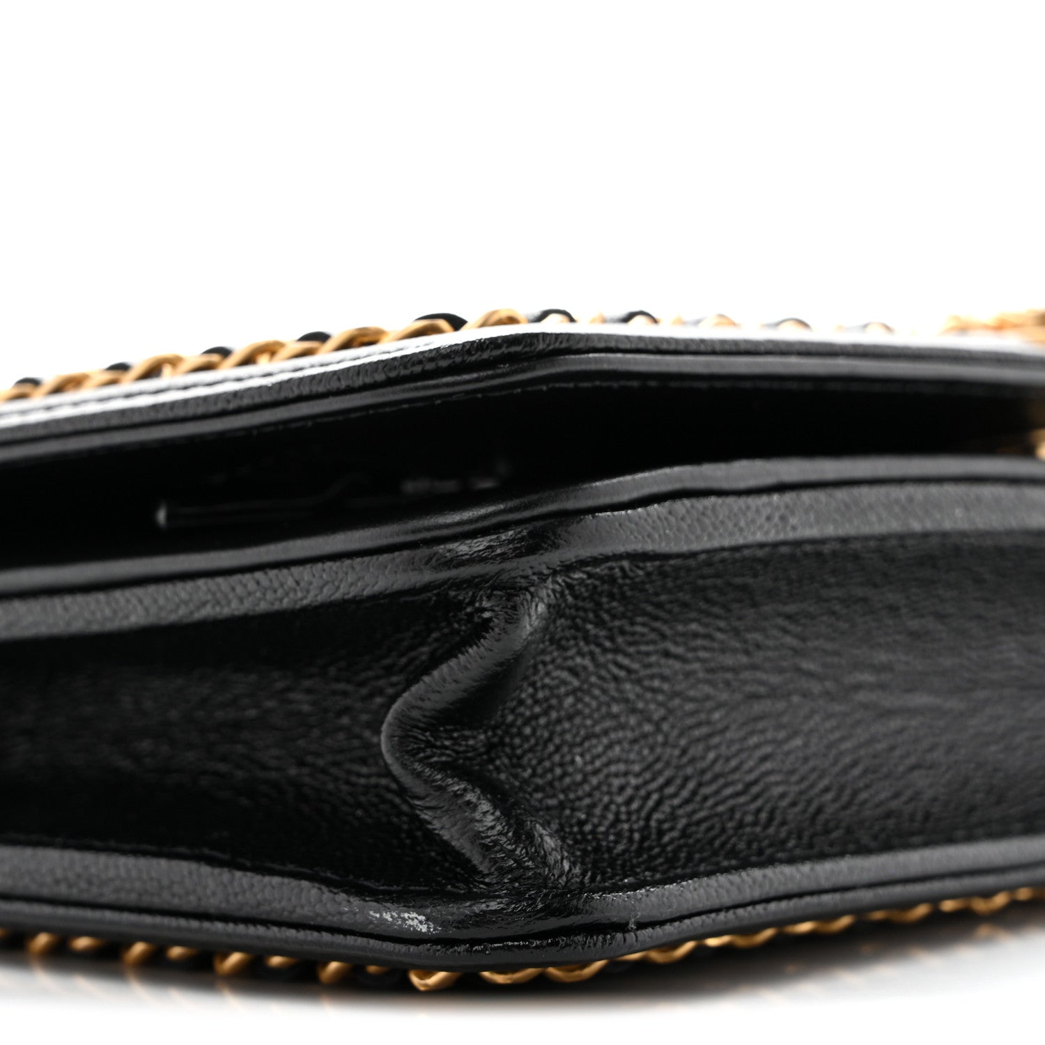 Chanel Caviar Quilted Chain Around Boy Wallet On Chain WOC Black 10 of 13