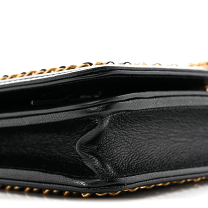 Chanel Caviar Quilted Chain Around Boy Wallet On Chain WOC Black 10 of 13