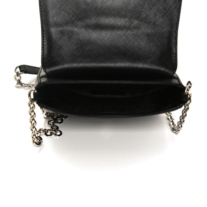 Salvatore Ferragamo Saffiano Paris Crossbody Bag Black 5 of 12