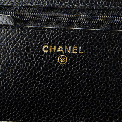 Chanel Caviar Quilted Wallet On Chain WOC Black 6 of 8