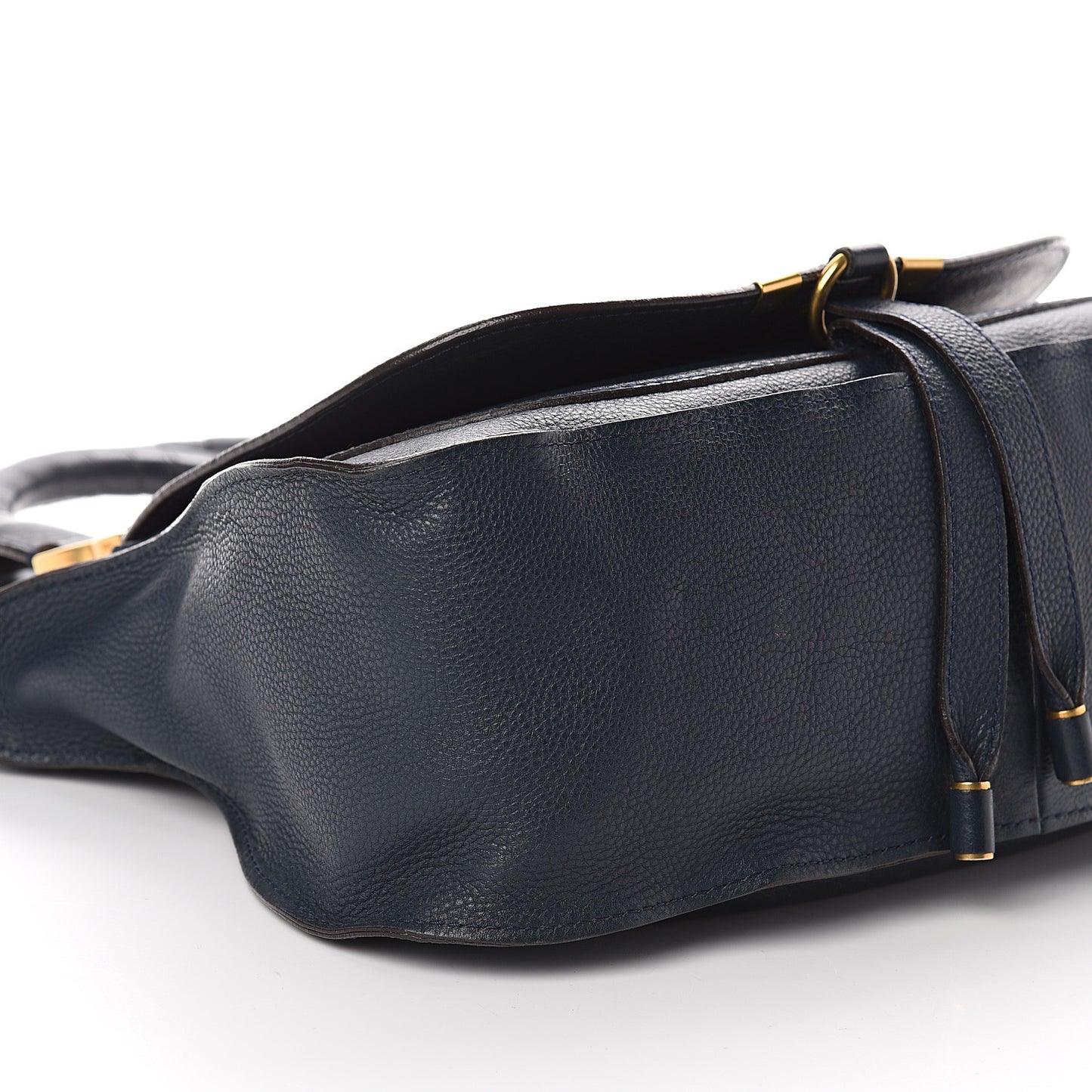 Calfskin Medium Marcie Satchel Navy