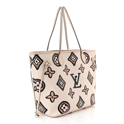 Louis Vuitton Monogram Giant Wild at Heart Neverfull MM Creme 3 of 13