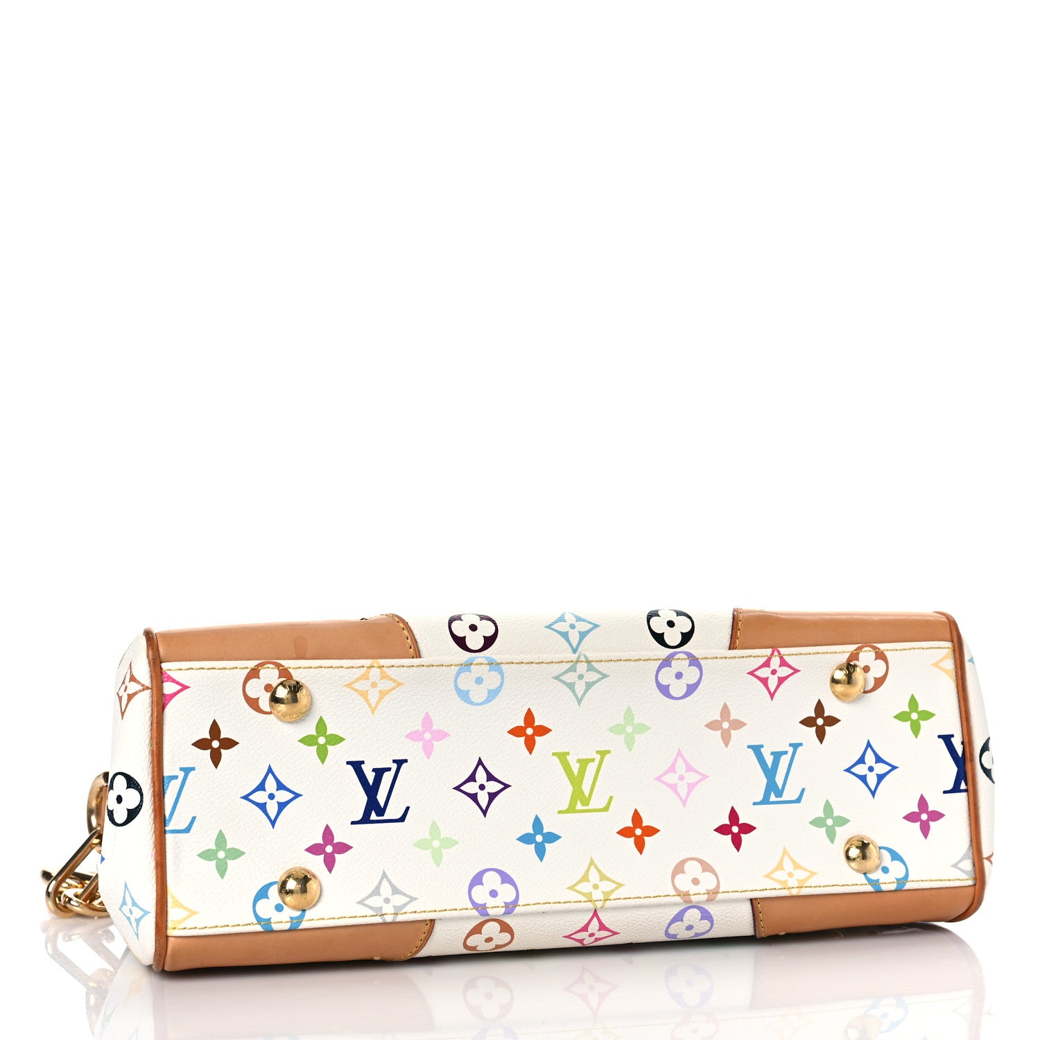 Louis Vuitton Monogram Multicolor Beverly MM White 4 of 9