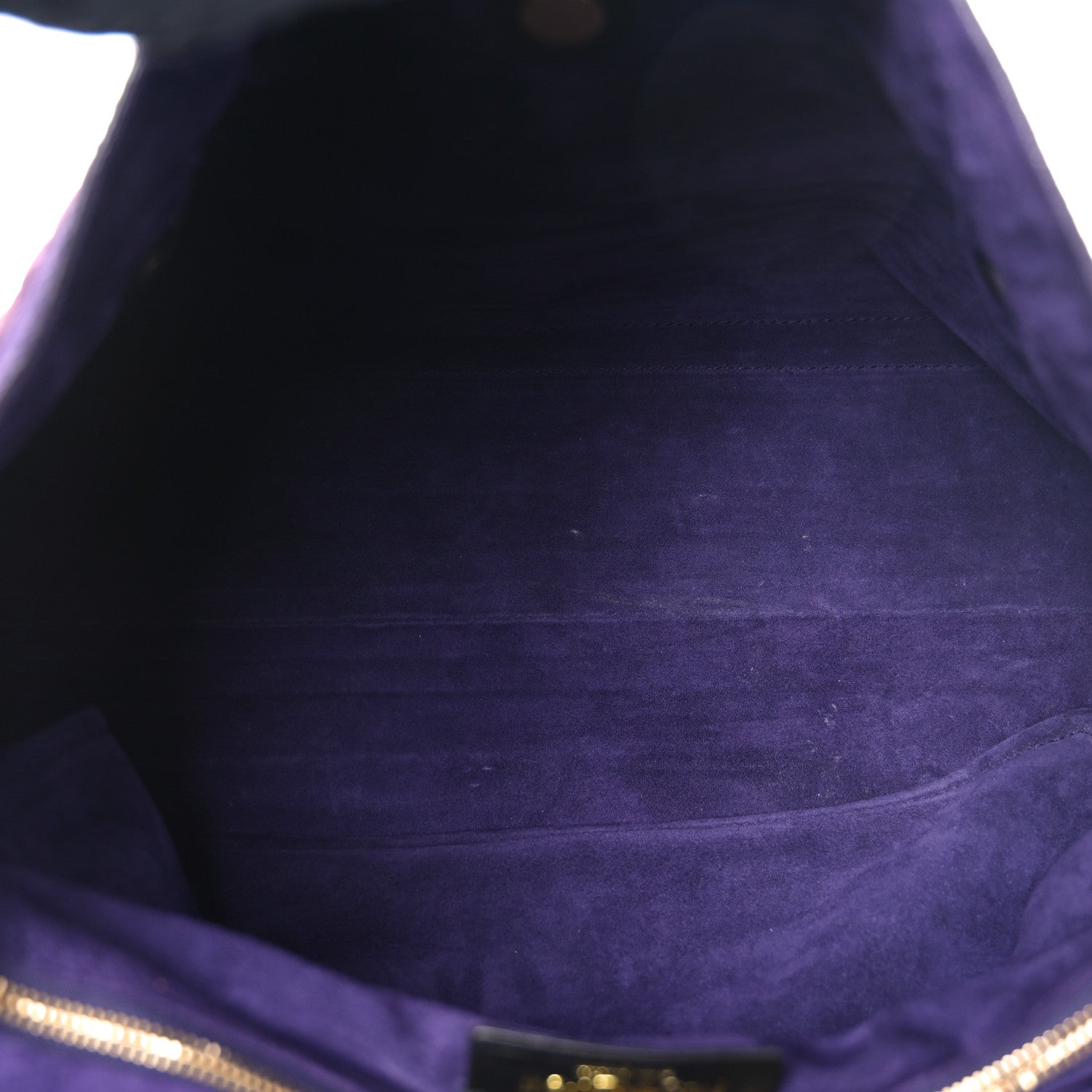 Saint Laurent Nubuck Crocodile Embossed Large Muse Two Purple Pink 5 of 11