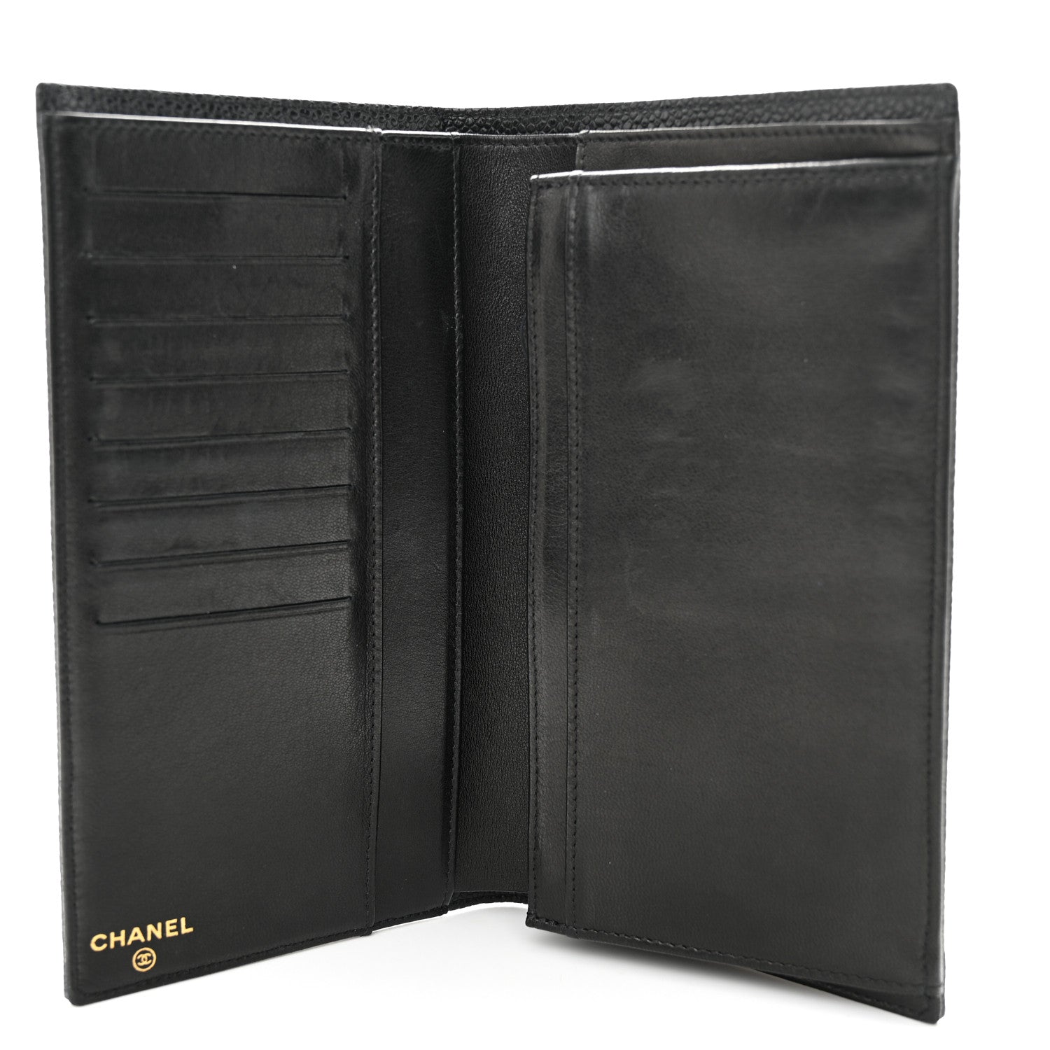 Chanel Caviar Timeless CC Yen Wallet Black 6 of 14