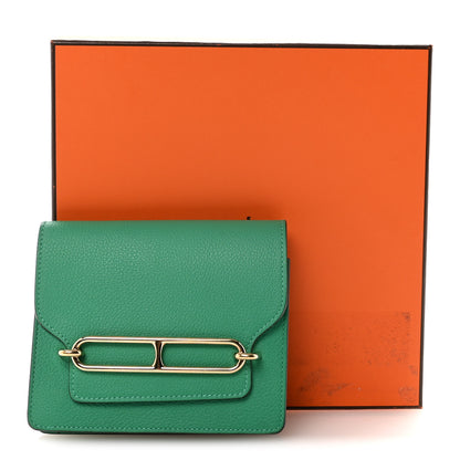 Hermes Evercolor Bi-Color Roulis Slim Wallet Menthe Vert Bosphore 8 of 8