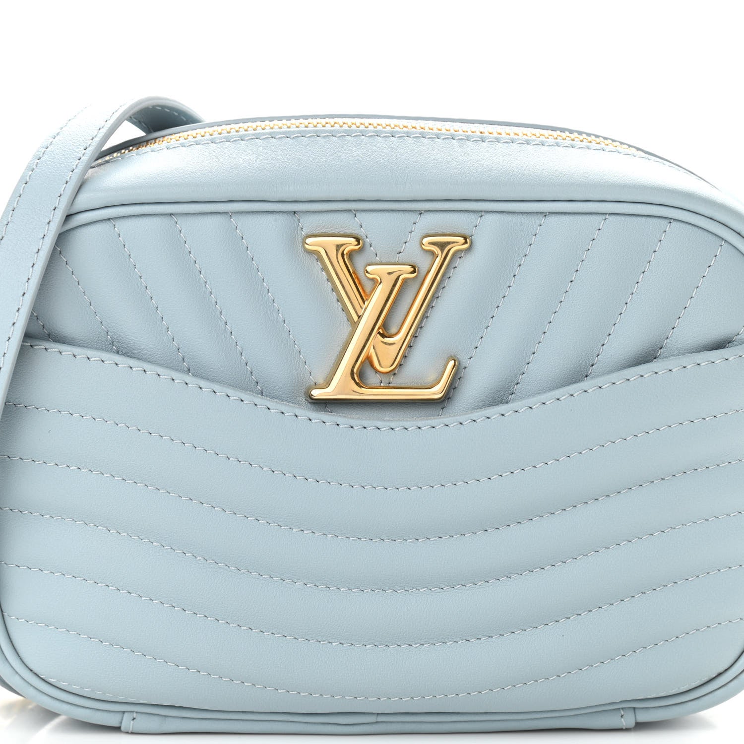 Louis Vuitton Calfskin New Wave Camera Bag Porcelain Blue 8 of 10