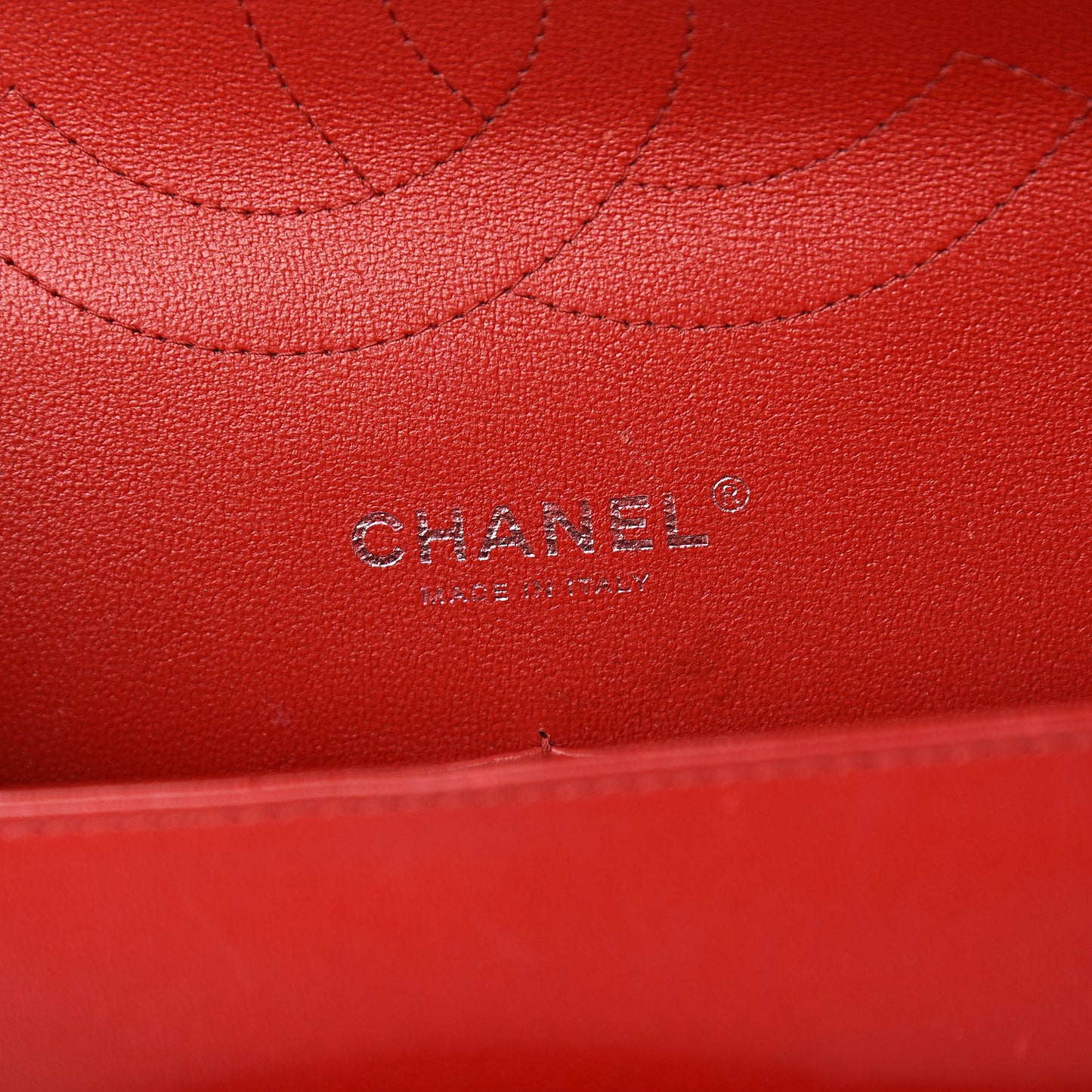 Lambskin Quilted Jumbo Double Flap Red