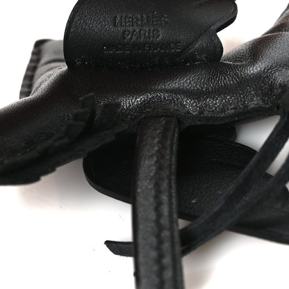 Hermes Milo Lambskin Grigri Rodeo Pegase Horse Bag Charm PM So Black 4 of 5
