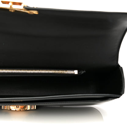 Celine Shiny Calfskin Triomphe Chain Bag Black 6 of 16