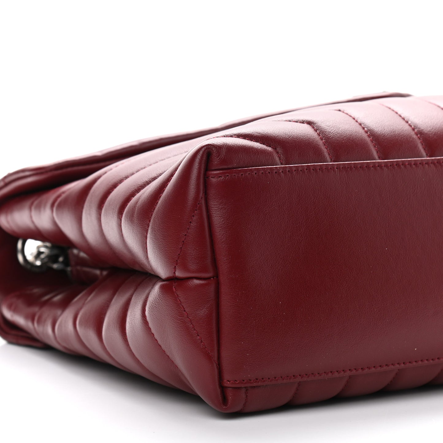 Calfskin Y Quilted Monogram Medium Loulou Chain Satchel