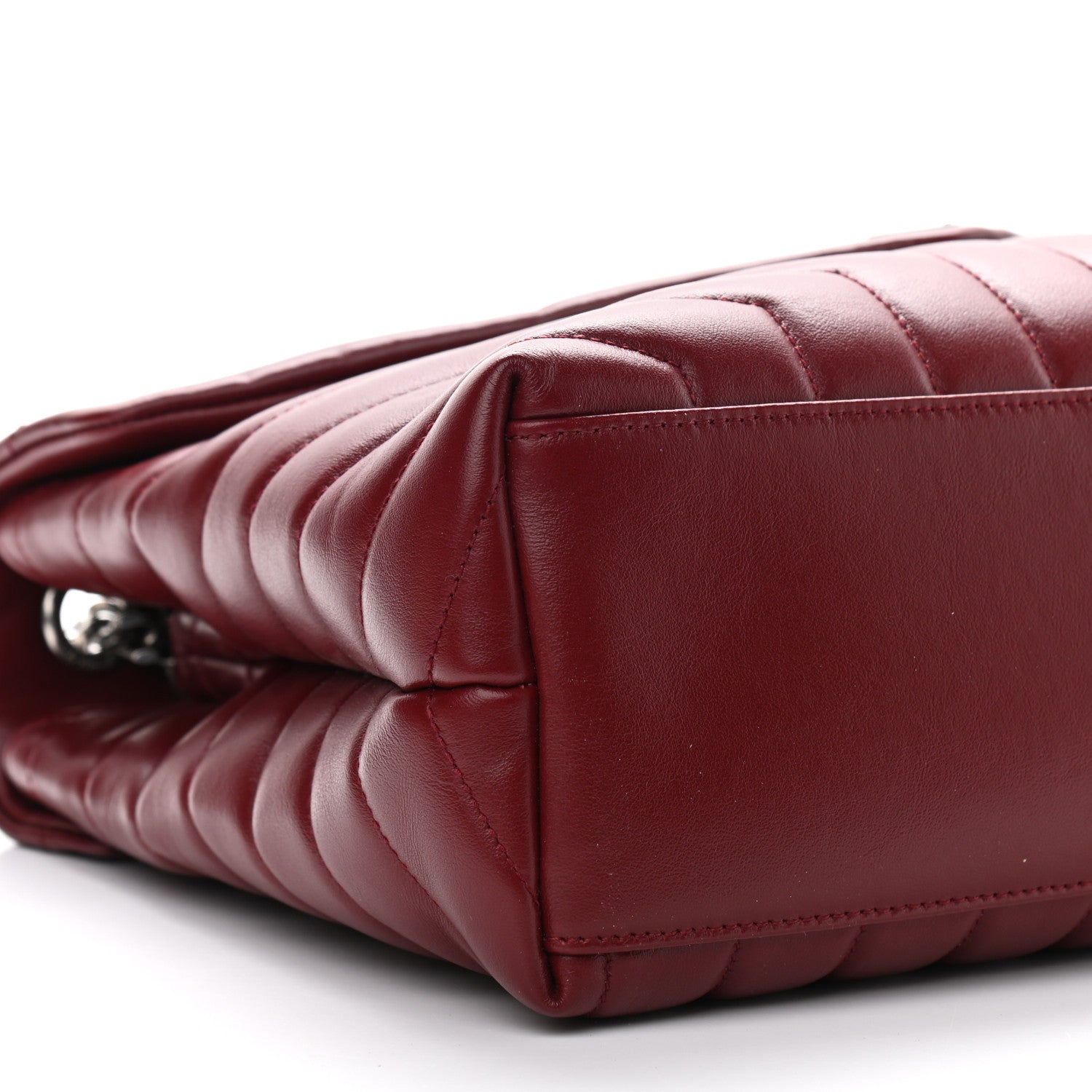 Saint Laurent Calfskin Y Quilted Monogram Medium Loulou Chain Satchel 9 of 11
