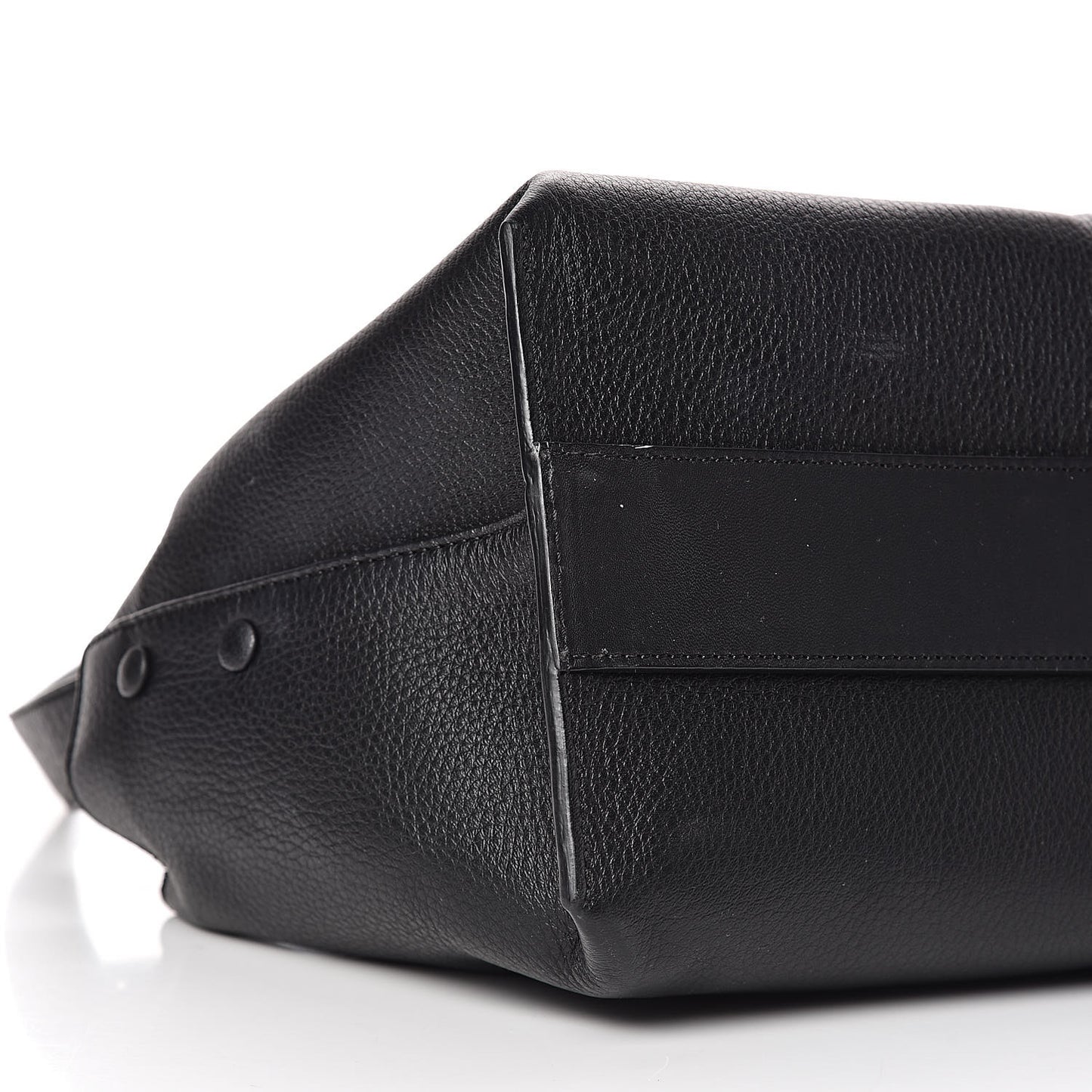 Grained Calfskin Medium Cate Satchel Black