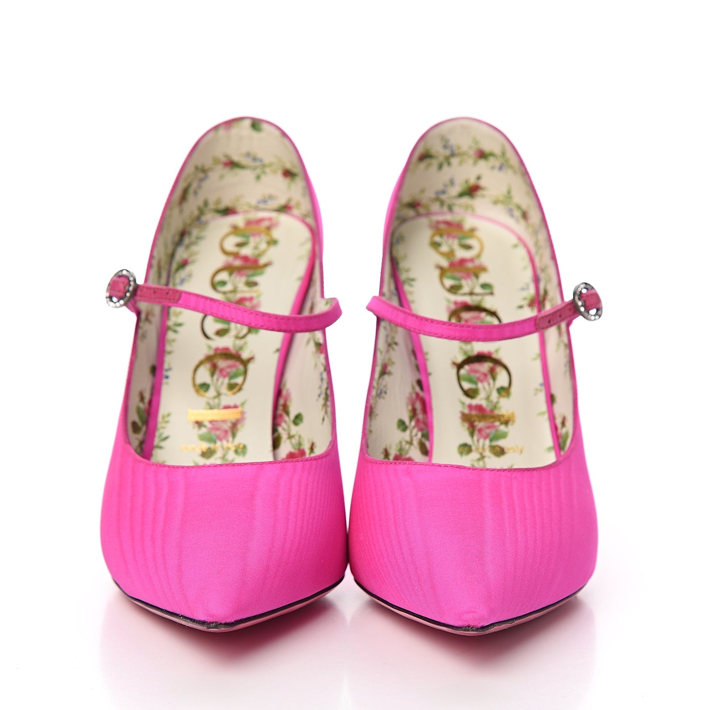 Moire Fabric Virginia Mary Jane Pumps 39 Amulet