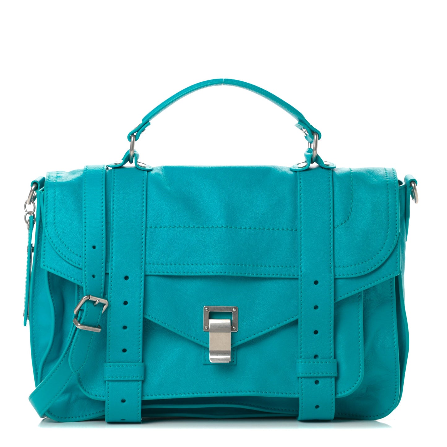 Lambskin Medium PS1 Satchel Turquoise