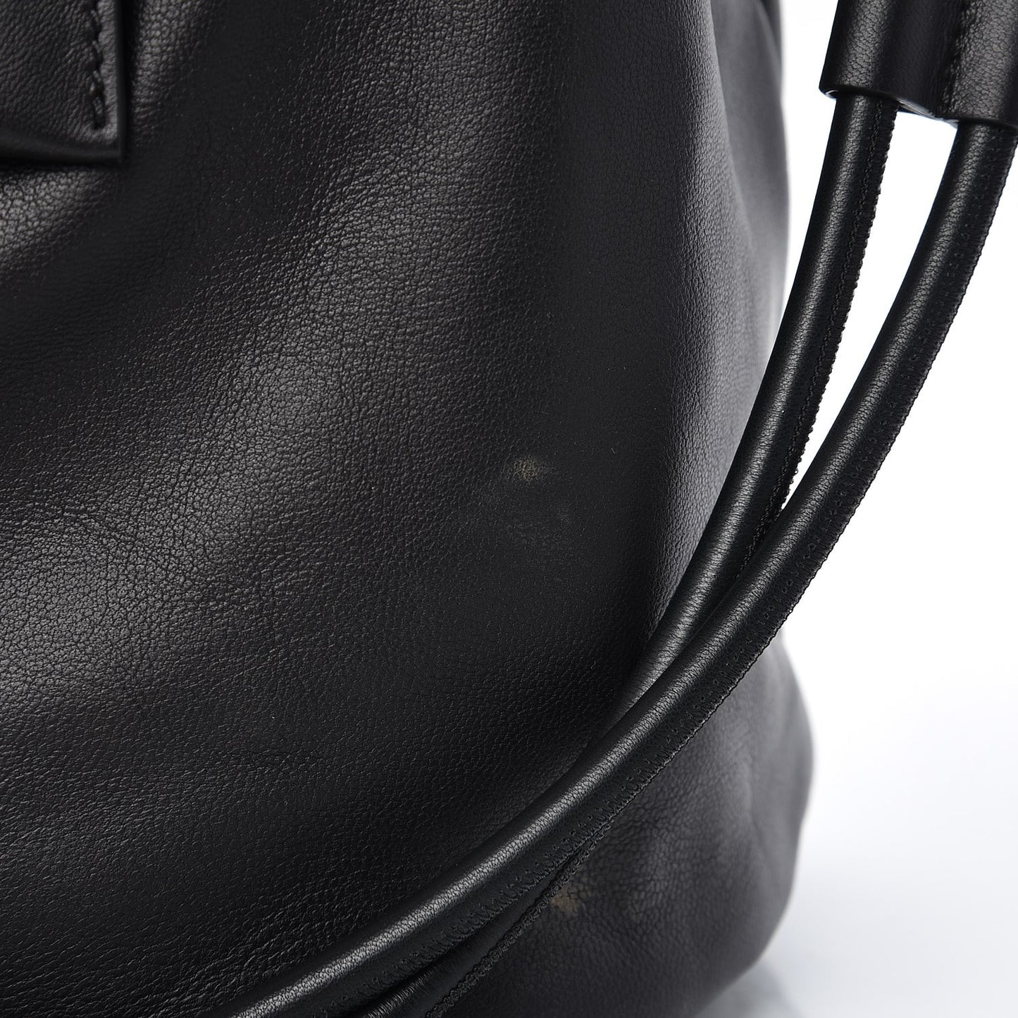 Calfskin Day Dreamer Drawstring Bag Black