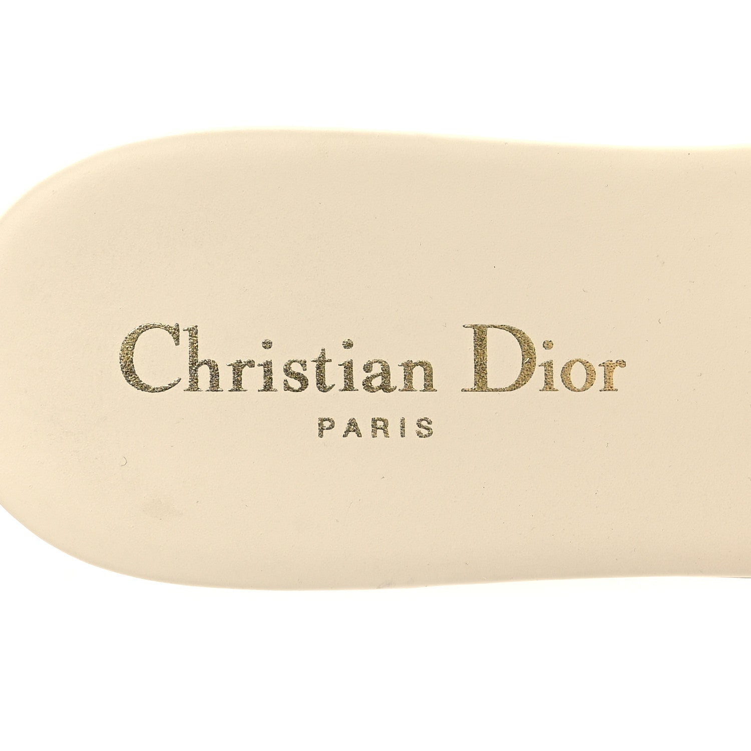 Christian Dior Crystal Calfskin D-Club Mule Sandal 39 White 8 of 9