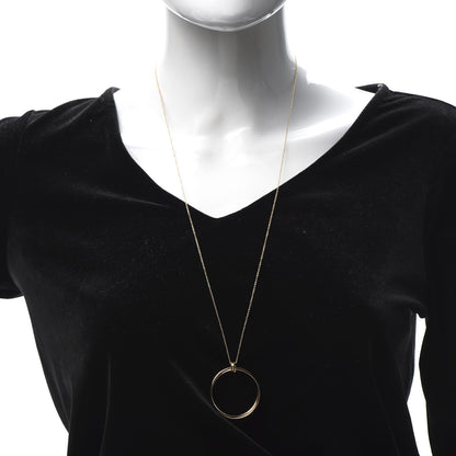 Tiffany 18K Rose Gold Large Paloma's Melody Circle Pendant Necklace 2 of 8